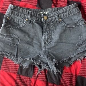 Billabong black jean shorts!